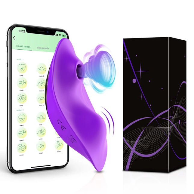 APP Control Sucking Clitoris Stimulator Women's Panties Vibrator Clit Sucker Female Masturbator Interactive Sex Toy for Couples