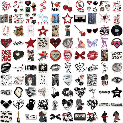10/50/100/150pcs Downtown Y2K Girls Aesthetics Retro Graffiti Stickers Phone Guitar Laptop Suitcase Waterproof Sticker Kids Toy
