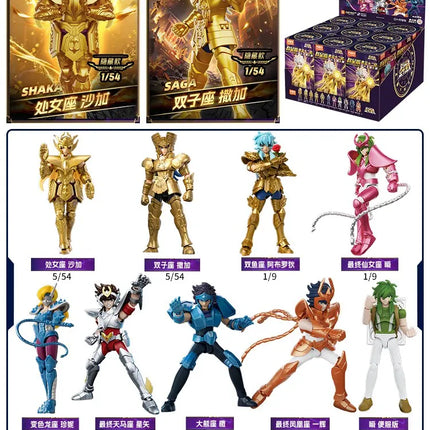 BLOKEES Gold Saint Stars Series Wave1- 4 Blind Box | Saint Seiya Licensed Action Figure Set for Anime Collection & Gift