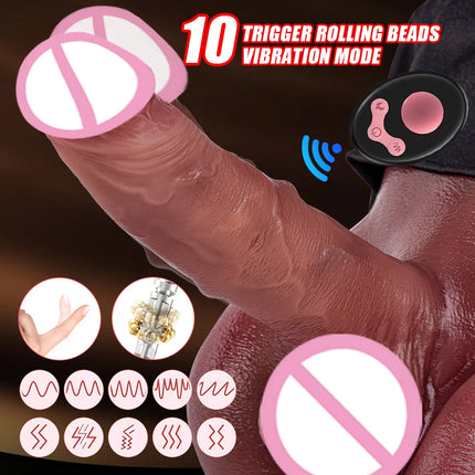 Silicone Dildo vibrator With a base skeleton Toy Homosexuality Vaginal Massage G-spot Stimulation Female Flirting Sex Toys 18+