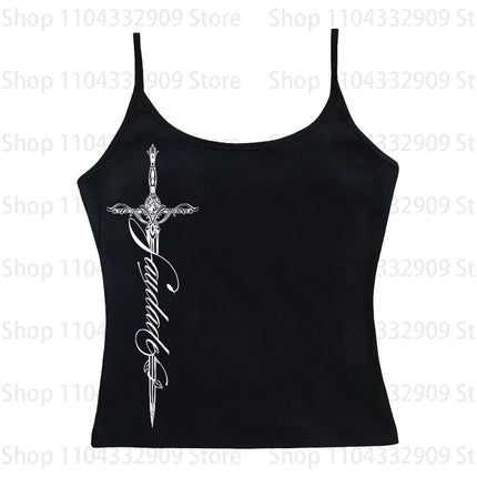 Y2K Harajuku Aesthetic Gothic Fairycore Long Sleeve Tee Character Slim Chic Print Casual Crop Top Grunge Punk Hip Hop Streetwear