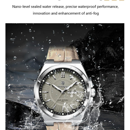 POEDAGAR High Quality Fashion Men's Wristwatch Waterproof Luminous Date Week Business Quartz Men's Watches Leather Men Watch Reloj