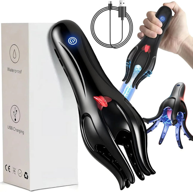 Glans Trainer for Men Powerful Vibrating Penis G Spot Masturbator Soft Fingertip Prolong Endurance Massage Vibrator Erotic Toys