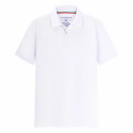 Summer Solid Color Outdoor Casual Lapel Short-sleeve Daily Business Short-sleeve Tops 2024 New Unisex Polo Shirts