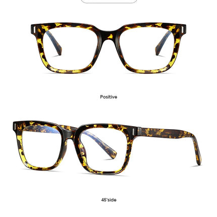 JMISUS Fashion Square Prescription Glasses Women Men Photochromic Progressive Myopia Optical Eyewear Lenses with Custom Recipe