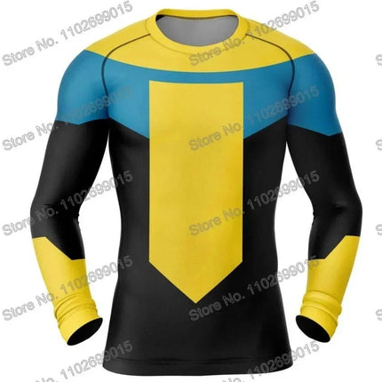 Invincible Cosplay Rash Guard Diving T Shirt BJJ RashGuard Long Short Sleeve Clothing Men Women Viltrumite Gym Shirt Costume