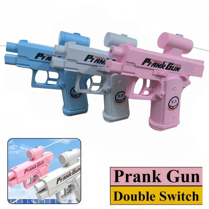 Two-Way Water Gun Prank Water Gun Toy Stress Relief Small Pistol Game Outdoor Indoor Adult Child Interaction Shoot Gift 2 Styl