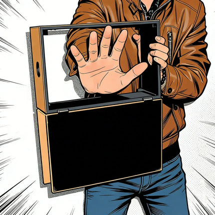 See Thru Tip - Over Box (Wooden) Dove box Flip Over Vanish Box Magic Tricks Magician Stage Illusions Gimmick Props Magia