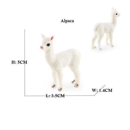 Simulation Woodland Animal Deer ,Moose,Elk,Reindeer,Alpaca,Kudu Model Figurines Cake Toppers Collection Figure Christmas Gift