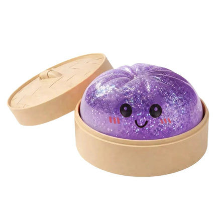 Glitter Dumpling Mystery Box: 6 Colors Random Stress Balls, Aesthetic Desktop Sensory Toy, Creative Office Fidget Gift