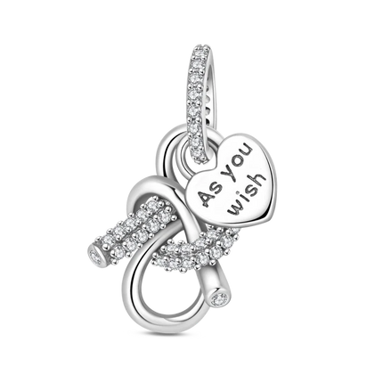 Original 925 Sterling Silver Charms Beads Cute Mushroom Unicorn Love Wings Pearl Charm for Bracelet Pendant Woman Girl Jewelry