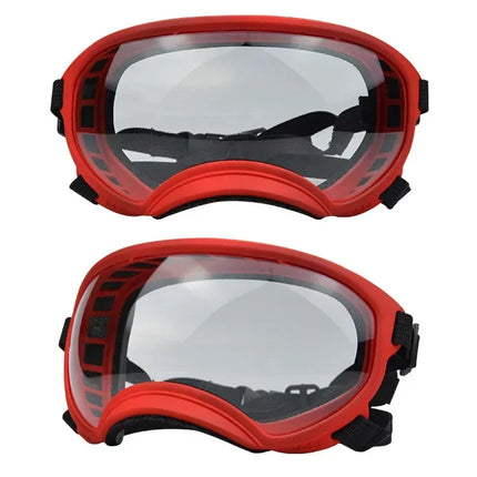ATUBAN Dog Goggles Anti UV Strong Impact Resistance Adjustable Elastic Puppy Large Breed Dog Goggles Breathable Pet Sunglasses