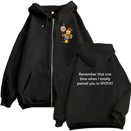 Funny Blame John Meme Zipper Hoodie Shedletsky Forsaken Fashion Autumn/Winter Sweatshirt Men Women Casual Oversized Coats Hoody