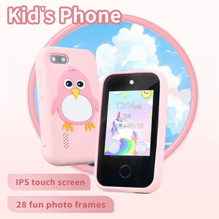 32GB Kids Smart Phone 2.8'' IPS Mini Toy Phone Music Player  28 Games Alarm Clock Flashlight Dual Camera Educational Funny Toys