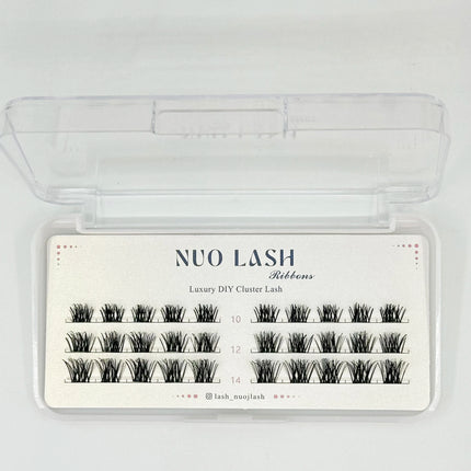 Nuo Cluster Eyelash Thin Band Natural Look Wholesale Diy Pre-cut Lash Extensions Super Soft Segment Lash Clusters Private Label
