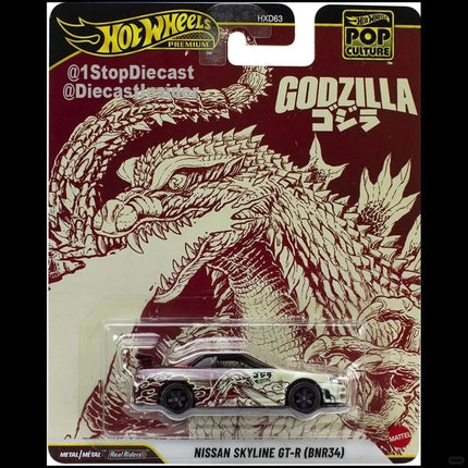 New Hot Wheels Entertainment Culture Series 1/64 Nissan Skyline Stranger Things Bmw Lincoln Alloy Die-Cast Car Models Xmas Gifts