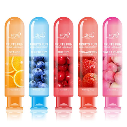 Edible Lubricant Strawberry Flavor Lubricant for Sex Lube Water Based Lubricant Oral Sex Anal Sex Masturbation Vagina Orgasm Gel