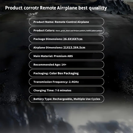 Remote Control Fighter Kids Flying Helicopter RC Hobby Jet Plane 2.4G  Fighter Airplane Toy Drone With Light