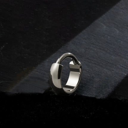 Right Grand ASTM F136 Titanium 16G Wide Chunky Conch Clicker Ring 8/10/12mm Cartilage Hoop Earring Earlobe Nose Piercing Jewelry