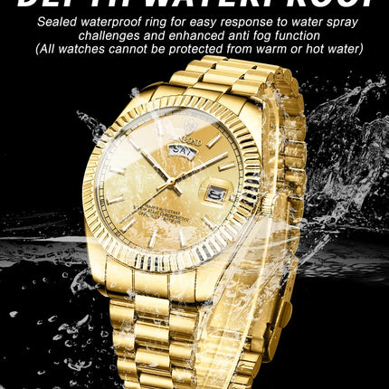 BINBOND B7012 Mens Fashion Business Sports Quartz Watch 30M Waterproof Luminous Classic Calendar Creative Clock Mens Wristwatch