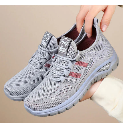Women Casual Sports Shoes Breathable Lightweight Sneakers Anti-slip Flats Outdoor Running Walking Shoes Female Vulcanized Shoes