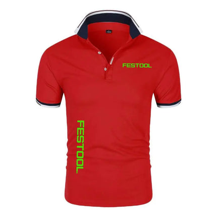 Men's New T-shirt Classic Short-sleeved Polo Shirt Summer Top Casual T-shirt Button Collar Super Large M-4XL Casual Polo Shirt