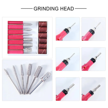 Gel Nail Polish Kit With UV Nail Lamp Electric Nail Drill Machine Soak OFF Gel Nail Kit Base&Top Coat Gel Polish Nail Tools Set