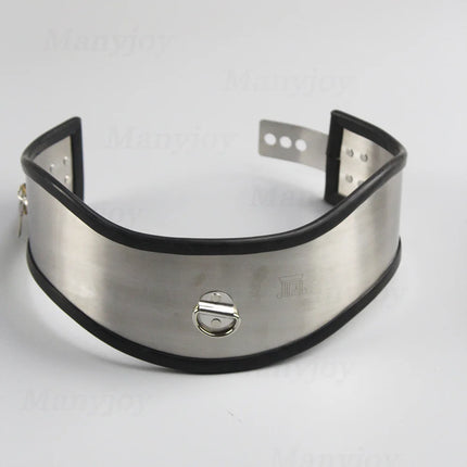 Luxury Stainless Steel Necklet Collar Metal Collar Restraint Posture Neck Ring Bondage Bdsm Product Sex Toys for Male Female
