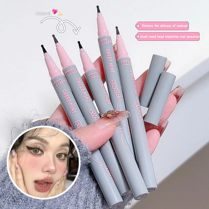 Face Fake Freckles Pen Natural Liquid Tear Mole Pen Amber Brown Dot Spot Concealer Pen Lifelike Cheek Spots Tint Makeup Tool