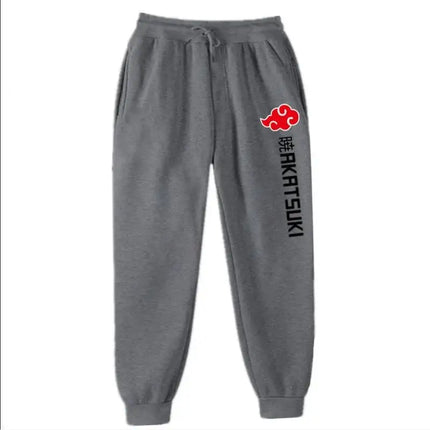 2025 Fashion Print Men's Women's Jogging Hip Hop Pants Street Clothing Hot Selling Anime Pants Akatsuki Fleece Trousers S-3XL