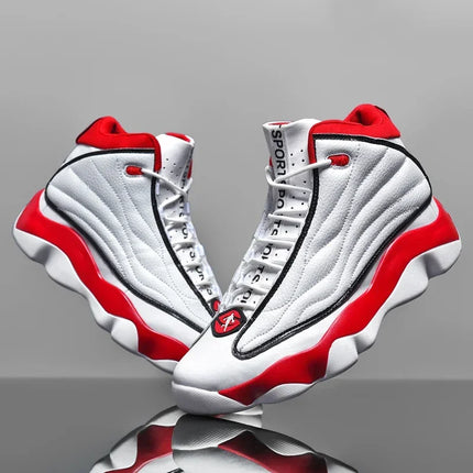 Hot Sale Basketball Shoes Men Women High Top Leather Outdoor Sport Shoe Unisex Anti-Slippery Basketball Boots Couples Sneakers