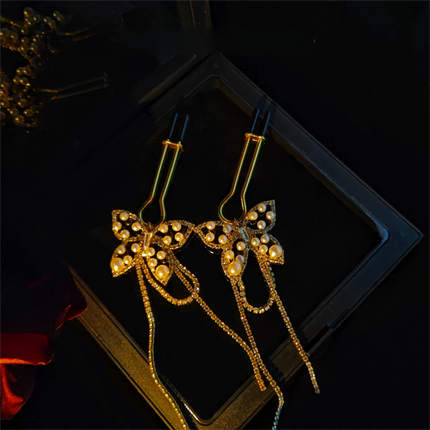 Multi-Style Butterfly Nipple Clips Collection Crystal Green Gem Butterfly Bell Nipple Clips Couples Teasing Female Sex Toy 18+