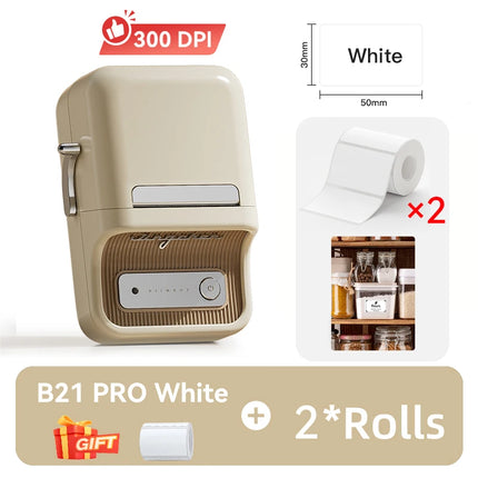 NiiMbot B21 B21 PRO Bluetooth Adhesive Label Printers Mini Thermal Printer Wireless Barcode Label Maker for Office Clothing