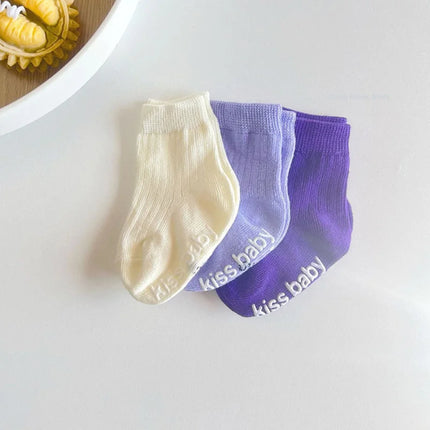 Spring Autumn New Baby Children Sock Comfortable Sweat-absorbing Breathable Non Slip Infant Kids Stockings Boy Girl Cotton Socks