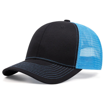 Customized Logo Color Matching Breathable Mesh Baseball Cap Spring and Summer Sunshade Men and Women Adjustable Truck Driver Hat
