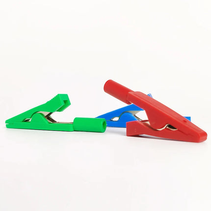 40/10 Pcs Insulated Solderable Alligator Clips with Pure Copper Jaws for Safe Electronics Testing