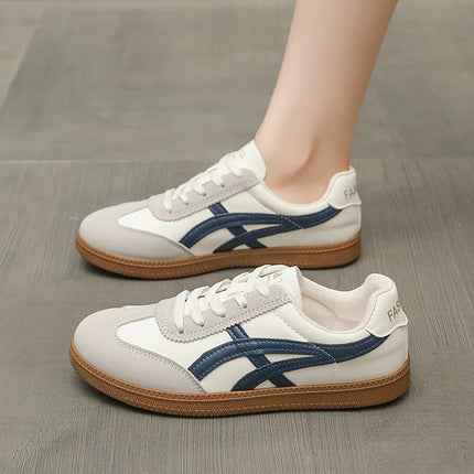 Lightweight Comfortable Sneakers for Women Fashion Striped Lace Up Sports Shoes Woman Casual Breathable Sneakers Plus Size