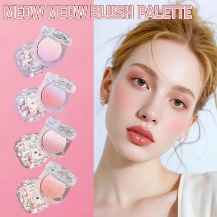 Powder Blusher Soft Matte Fog Cheek Blush Long Lasting Pigmented Natural Velvet Trending Aesthetic Blusher Cosmetics