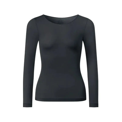 2 Pieces Seamless Thermal Underwear Set Women Long Sleeve Bottoming Top Long Johns Highly Elastic Autumn Winter Warm Thermal Set