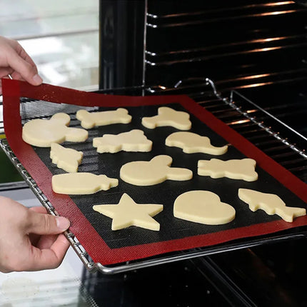 1pc 30X40cm Perforated Silicone Baking Mat Reusable Non-stick Oven Liner, for Cookies Macaron Bread