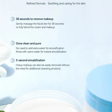 Forcolour Oat Gentle Makeup Remover Cleansing Balm for All Skin Types Refreshing Moisturizing Deep Cleansing Makeup Remover