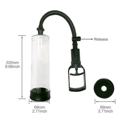 Penis Extender Enlarger Manual Vacuum Pump With Pressure Gauge  Cock Exercises Training Device Stronger Bigger Ejaculation 18+