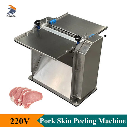 Commercial Pork Skin Peeling Machine Electric 220V Pork Meat Skinner Removing Machine For Restaurant