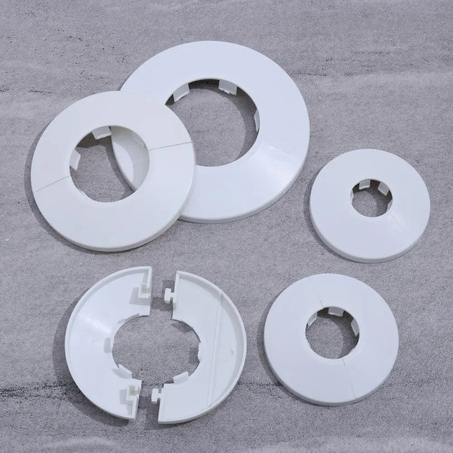 1Pc Plastic Wall Hole Pipe Collars Cover Shower Faucet Angle Valve Pipe Plug Decoration Cover Kitchen Bathroom Faucet Accessory