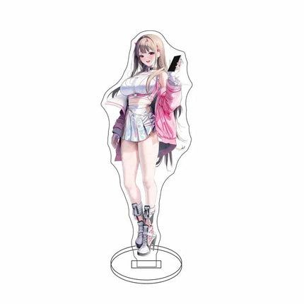 Anime Nikke Goddess Of Victory Figures Model Plate Sexy Girl Cute Girl Pattern Key Ring Acrylic Standing KeyChain for Women Men