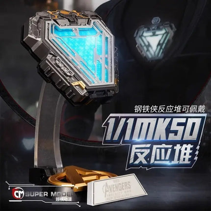 The Avengers  Hobby Iron Man Reactor MK50 Cartoon Wearable Chest Light Birthday Gift