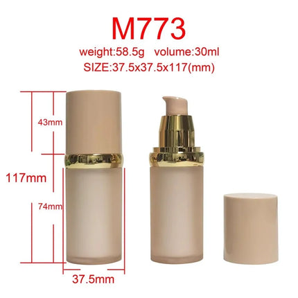 10/30pcs 30ml Empty Liquid Foundation Bottle Double-wall Acrylic Bottle Concealer /Isolation Lotion Bottle Cosmetic Container