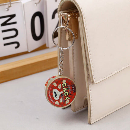 Funny Japanese Miniature Keychain Ice Cream Cone Slow Rebound Pinch Pendant Creative Food Play Flavors Pudding Key Ring Chain