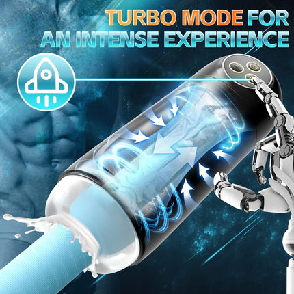 Automatic Male Sucking Masturbator Cup with TPE Channel Rubber Vagina Blowjob Textured Penis Pump Adult Sex Toys for Men 18