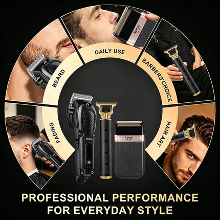 T9 Cordless Professional Hair Clippers Electric Trimmers For Men Clipper hair